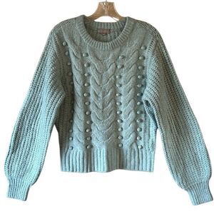 NEW Evolution By Cyrus Seafoam Green Sweater